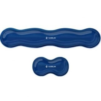 Pack de 2 reposamuñecas subblim ergo crystal flex/ azul oscuro