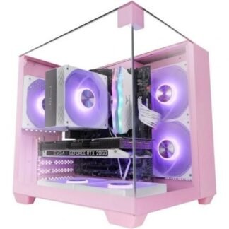 Caja gaming semitorre mars gaming mc-visionm/ rosa