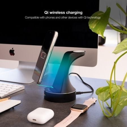Base de carga inalámbrica para apple watch, iphone y smartphone tooq tqcd02w - Imagen 4