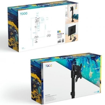Soporte de mesa para monitor tooq db1131tn-b/ giratorio/ inclinable/ hasta 8kg - Imagen 4