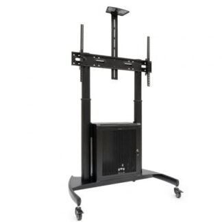 Soporte de suelo inclinable con ruedas tooq narnia fs20500m-b para tv de 60-100"/ hasta 100kg