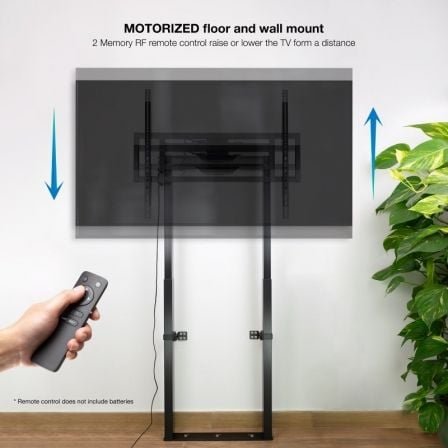 Soporte de suelo/ pared eléctrico tooq fsm01-b para tv 55-100"/ hasta 120kg - Imagen 5