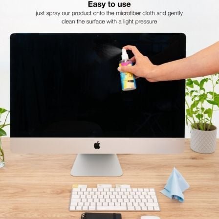 Kit limpiador de pantallas tooq tqsc0016/ spray 150ml + paño microfibra - Imagen 5