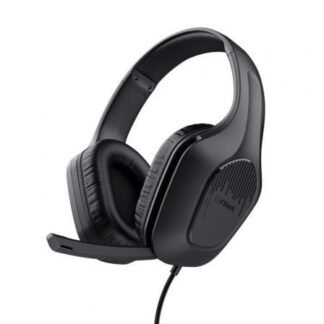 Auriculares gaming con micrófono trust gaming gxt 415 zirox/ jack 3.5/ negros