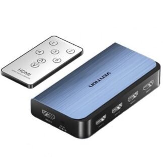 Switch conmutador 4k hdmi 2.0 vention akcl0 hdmi hembra/ 4x hdmi hembra
