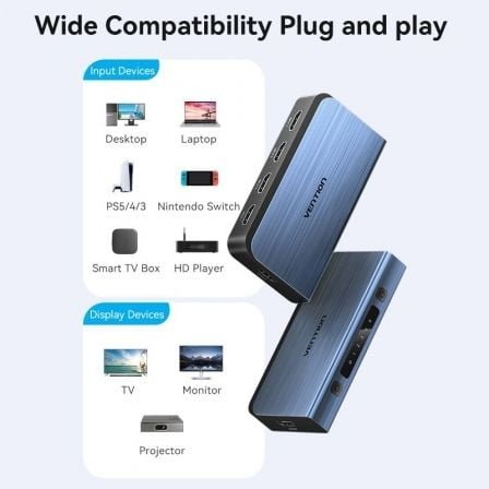 Switch conmutador 4k hdmi 2.0 vention akcl0 hdmi hembra/ 4x hdmi hembra - Imagen 4