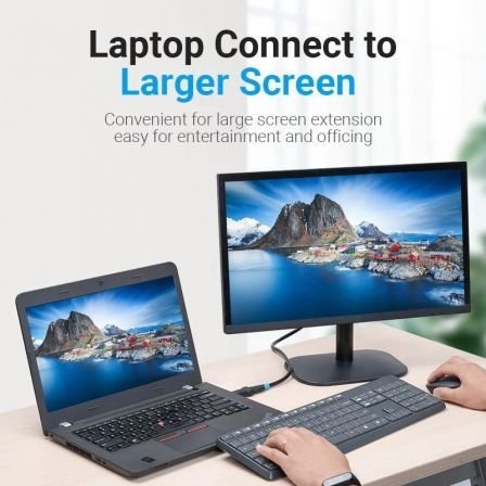 Adaptador vention hbob0/ displayport macho - hdmi hembra - Imagen 4