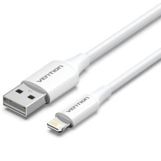 Cable usb 2.0 lightning vention laiwf/ usb macho - lightning macho/ 480mbps/ 1m/ blanco