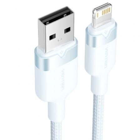 Cable usb 2.0 lightning vention lansf/ usb macho - lightning macho/ 480mbps/ 1m/ azul - Imagen 2