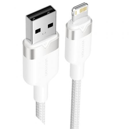 Cable usb lightning vention lanwh/ usb macho - lightning macho/ 480mbps/ 2m/ blanco - Imagen 2