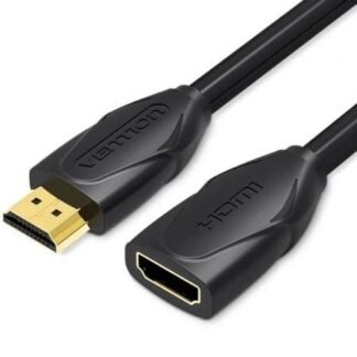 Cable alargador hdmi vention vaa-b06-b300/ hdmi macho - hdmi hembra/ 3m/ negro