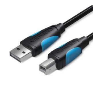 Cable usb 2.0 impresora vention vas-a16-b800/ usb tipo-b macho - usb macho/ 480mbps/ 8m/ negro