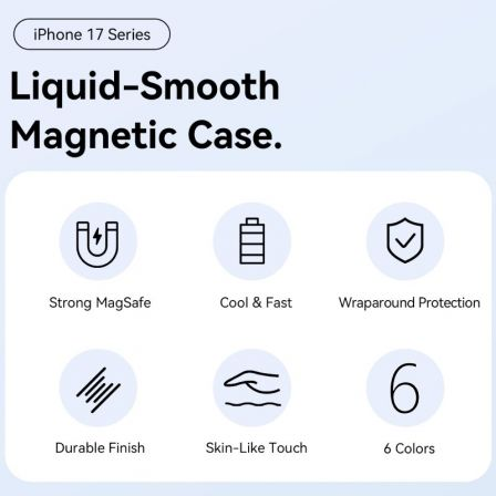 Funda silicona con magsafe vention kvcpcb-30/ compatible con iphone 17 pro/ rosa - Imagen 2