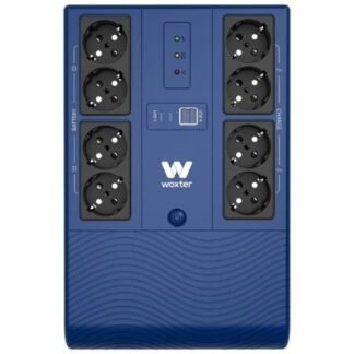 Sai línea interactiva woxter multibase ups 1200 va/ 1200va-720w/ 8 salidas/ formato torre