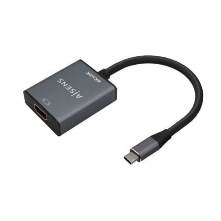 Conversor hdmi 4k 30hz aisens a109-0685/ hdmi hembra - usb tipo-c macho/ 15cm/ gris - Imagen 2