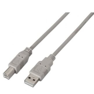 Cable usb 2.0 impresora aisens a101-0002/ usb tipo-b macho - usb macho/ 1.8m/ beige