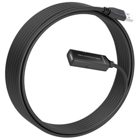 Cable alargador usb 2.0 aisens a101-0915/ usb macho - usb hembra/ 10m/ negro - Imagen 2