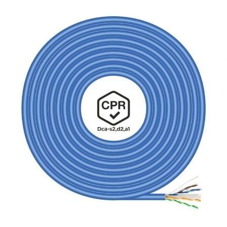 Bobina de cable rj45 utp awg24 lszh cpr dca aisens a135-0662 cat.6/ 100m/ azul - Imagen 2