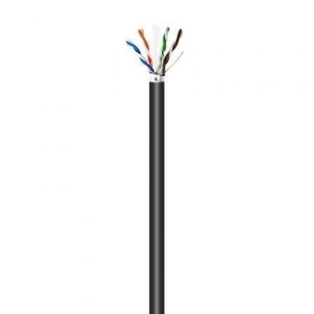 Bobina de cable rj45 para exteriores ftp awg24 aisens a135-0673 cat.6/ 100m/ impermeable/ negro - Imagen 2