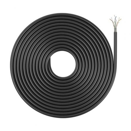 Bobina de cable rj45 para exteriores utp awg23 aisens a135-0751 cat.6/ 305m/ impermeable/ negro