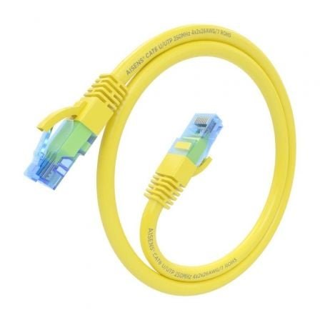 Cable de red rj45 awg26 cca utp aisens a135-0831 cat.6/ 50cm/ amarillo - Imagen 2