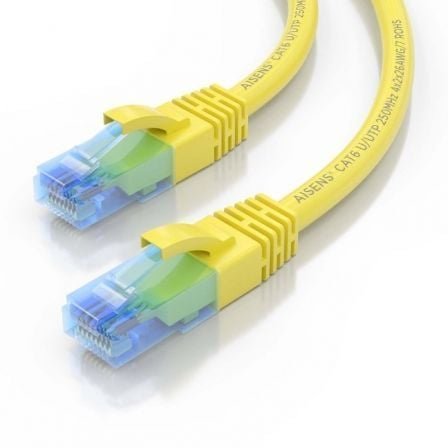 Cable de red rj45 awg26 cca utp aisens a135-0836 cat.6/ 3m/ amarillo - Imagen 3