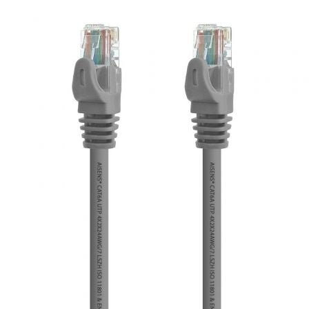 Cable de red rj45 utp aisens a145-0329 cat.6a/ 5m/ gris