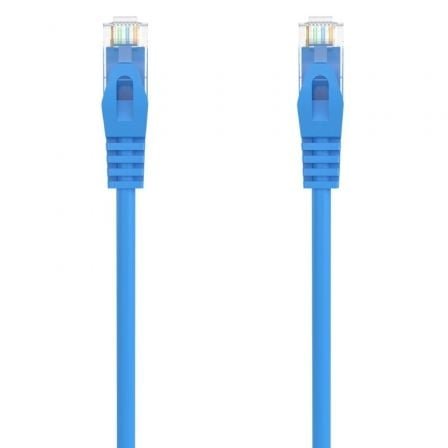 Cable de red rj45 awg24 utp aisens a145-0573 cat.6a/ lszh/ 1m/ azul