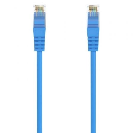 Cable de red rj45 awg24 utp aisens a145-0573 cat.6a/ lszh/ 1m/ azul - Imagen 3