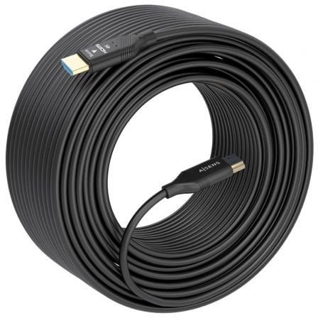 Cable hdmi 2.0 aoc 4k aisens a148-0929/ hdmi macho - hdmi macho/ 15m/ negro - Imagen 2