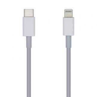 Cable usb 2.0 tipo-c lightning aisens a102-0441/ lightning macho - usb tipo-c macho/ 480mbps/ 20cm/ blanco