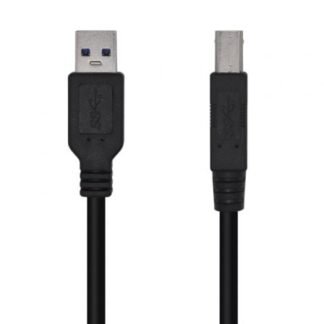 Cable usb 3.0 impresora aisens a105-0444/ usb tipo-b macho - usb macho/ 5gbps/ 2m/ negro