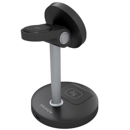 Base de carga inalámbrica aisens asch-15w3wc066-bk/ 15w/ negro - Imagen 3
