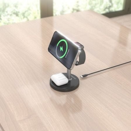 Base de carga inalámbrica aisens asch-15w3wc066-bk/ 15w/ negro - Imagen 5