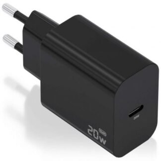 Cargador de pared gan aisens a110-0939/ 1xusb tipo-c/ 20w/ negro