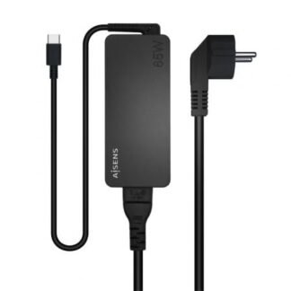 Cargador de portátil aisens asch-1pd65d-bk/ 1xusb tipo-c/ 65w