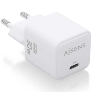 Cargador de pared gan aisens asch-30w1p035-w/ 1xusb tipo-c/ 30w
