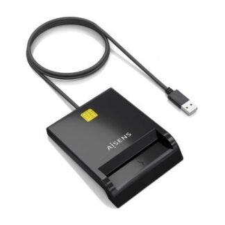 Lector de dni y tarjetas aisens ascr-sn06-bk/ usb 2.0/ negro