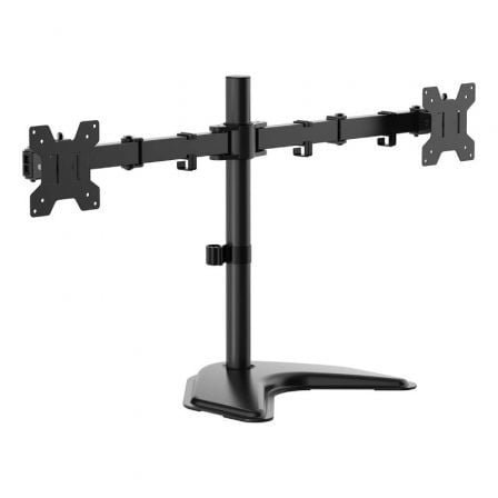 Soporte de sobremesa para 2 monitores aisens dt32tsr-285/ giratorio/ inclinable/ hasta 10kg