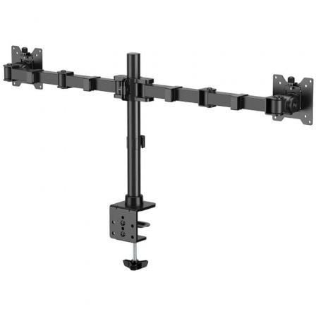 Soporte de mesa para 2 monitores aisens dt35tsr-359/ giratorio/ inclinable/ hasta 20kg - Imagen 3