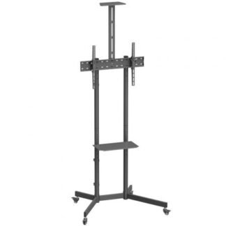 Soporte de suelo inclinable con ruedas/ soporte de cámara aisens ft70te-335 para tv 37"-70"/ hasta 45kg