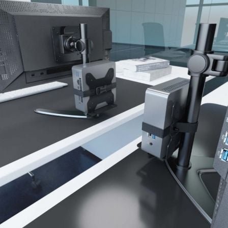 Soporte para minipc vesa 100x100 aisens mpc05-205/ hasta 5kg - Imagen 3