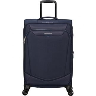 Maleta mediana american tourister summerride spinner 69cm/ 69x43x29cm/ 4 ruedas/ azul marino