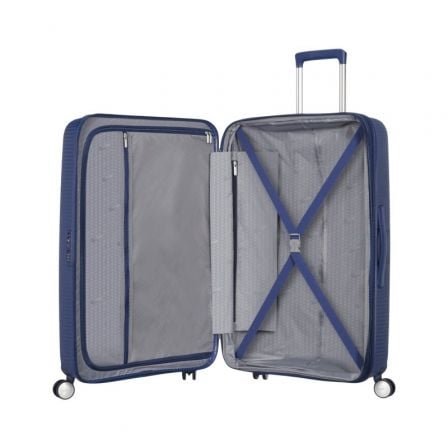 Maleta mediana american tourister soundbox spinner 67cm/ 67x46.5x29cm/ 4 ruedas/ azul marino - Imagen 3