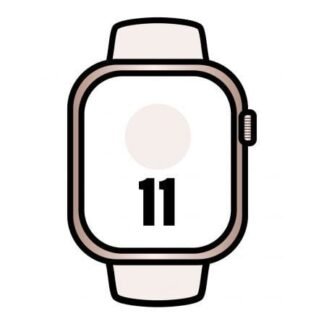 Apple watch series 11/ gps/ 46mm/ oro rosa/ correa deportiva rosa rubor (s/m)