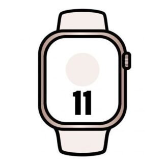 Apple watch series 11/ gps/ cellular/ 42mm/ oro rosa/ correa deportiva rosa rubor (m/l)