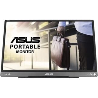 Monitor portátil asus zenscreen mb16ace 15.6"/ full hd/ plata y negro