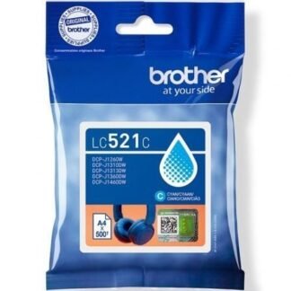 Cartucho de tinta original brother lc521c/ cian