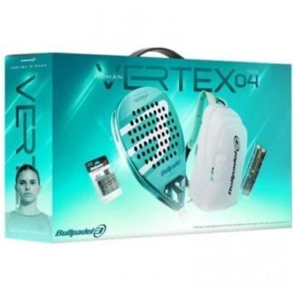 Pack pala de pádel bullpadel vertex 04 pro line w 2026/ incluye 3 accesorios