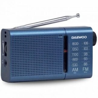 Radio portátil daewoo dw1036/ a pilas/ azul